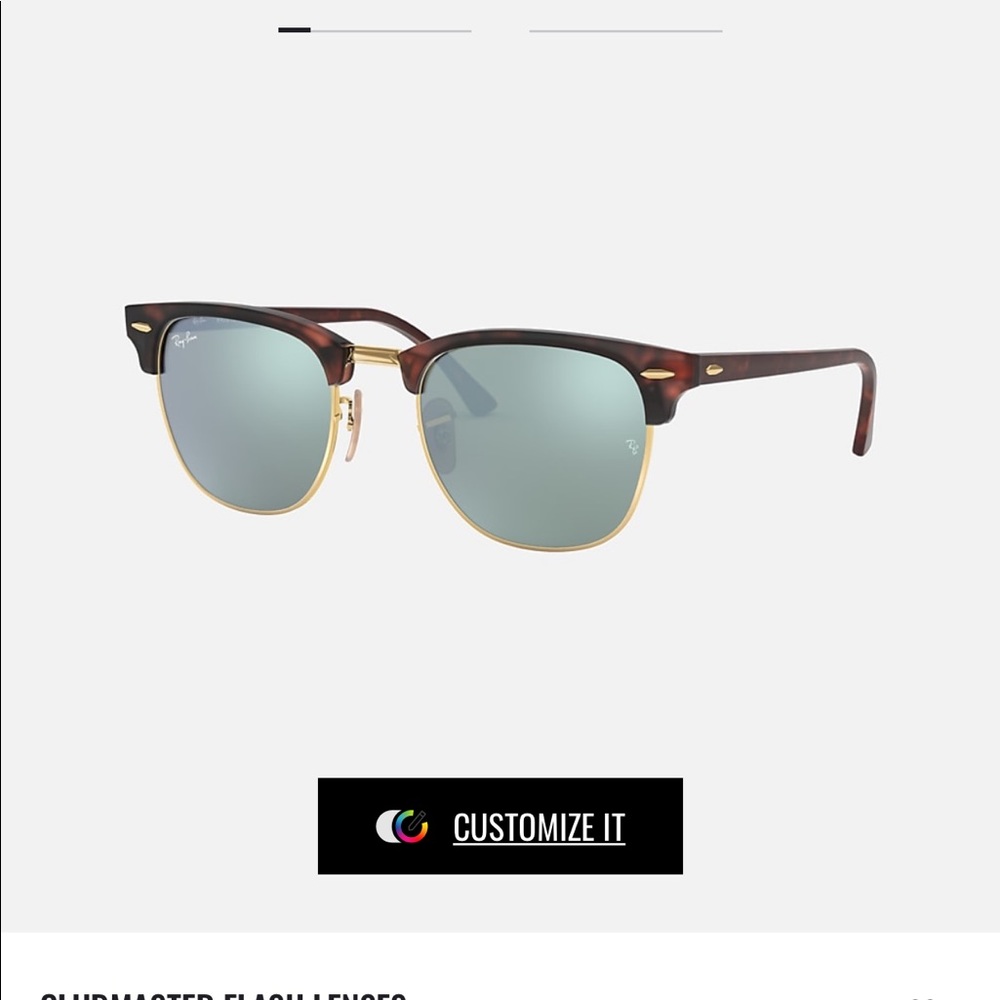 RayBan Clubmaster Flash Lenses